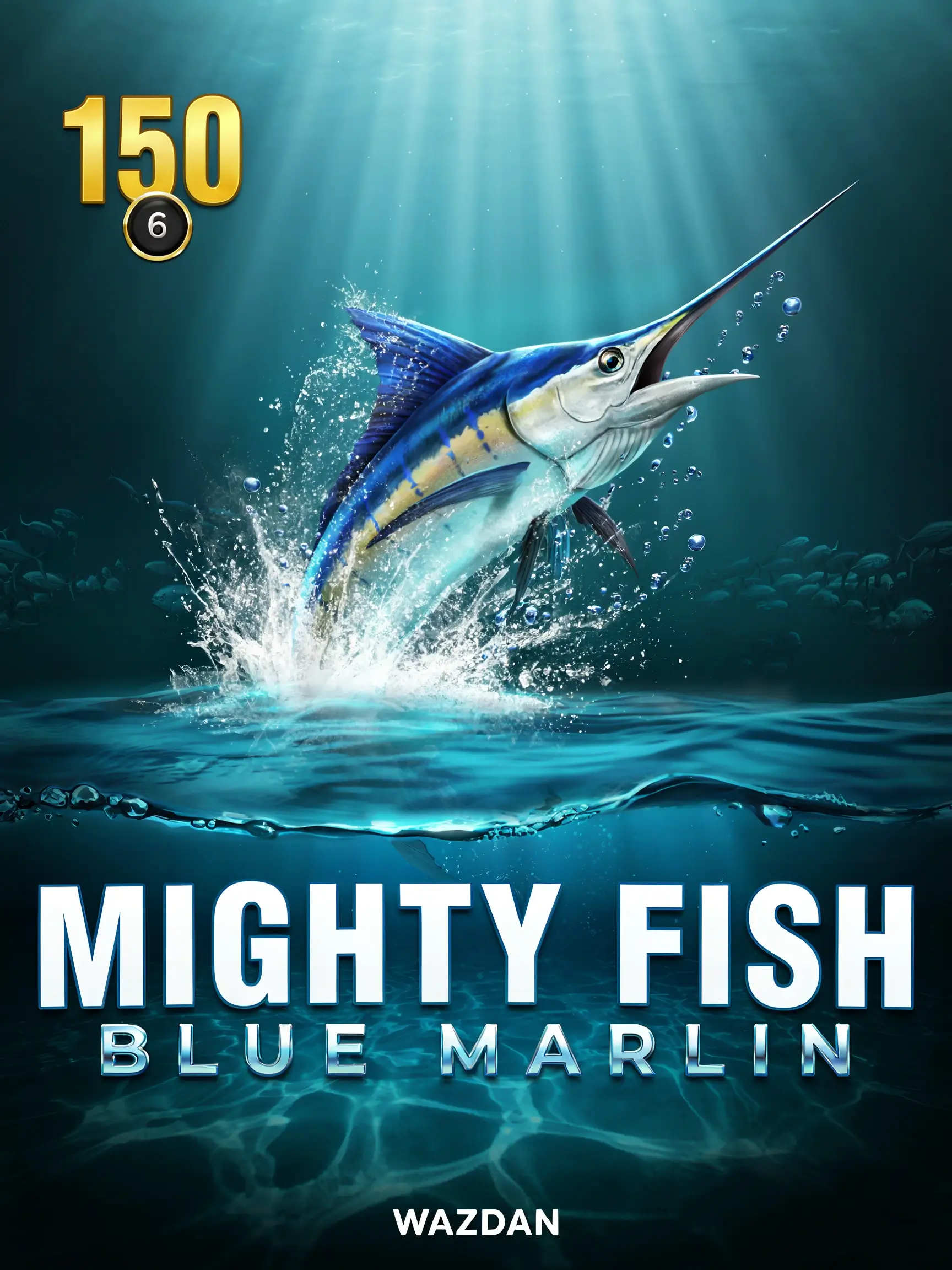 Mighty Fish: Blue Marlin slot game artwork